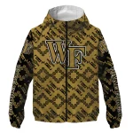 personalized wake forest demon deacons trellis mesh gold windbreaker jacket best selling