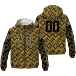 personalized wake forest demon deacons trellis mesh gold windbreaker jacket best selling