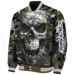 personalized washington capitals camouflage skull camouflage varsity jacket best selling
