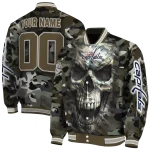 personalized washington capitals camouflage skull camouflage varsity jacket best selling