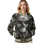 personalized washington capitals camouflage skull camouflage varsity jacket best selling