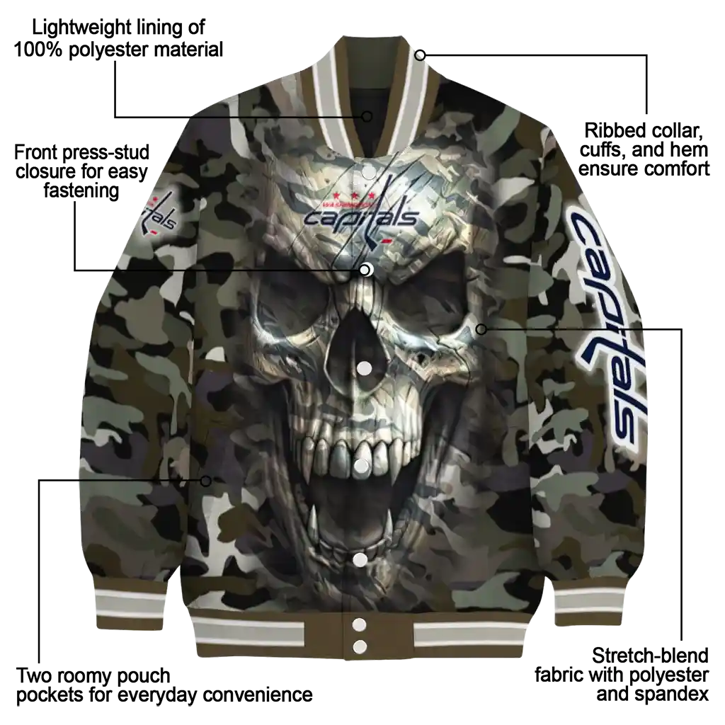 personalized washington capitals camouflage skull camouflage varsity jacket new arrival personalized washington capitals camouflage skull camouflage varsity jacket new arrival
