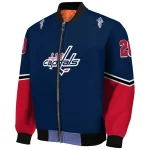 personalized washington capitals chevron style blue bomber jacket best selling