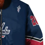 personalized washington capitals chevron style blue bomber jacket best selling