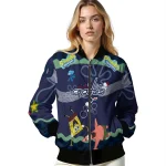 personalized washington capitals spongebob playtime blue bomber jacket best selling