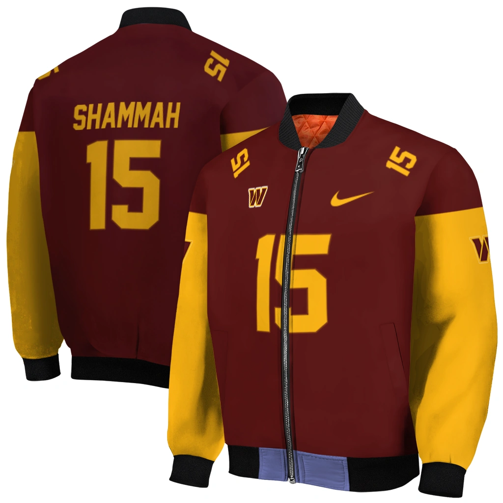 personalized washington commanders team patch burgundy bomber jacket best selling personalized washington commanders team patch burgundy bomber jacket best selling