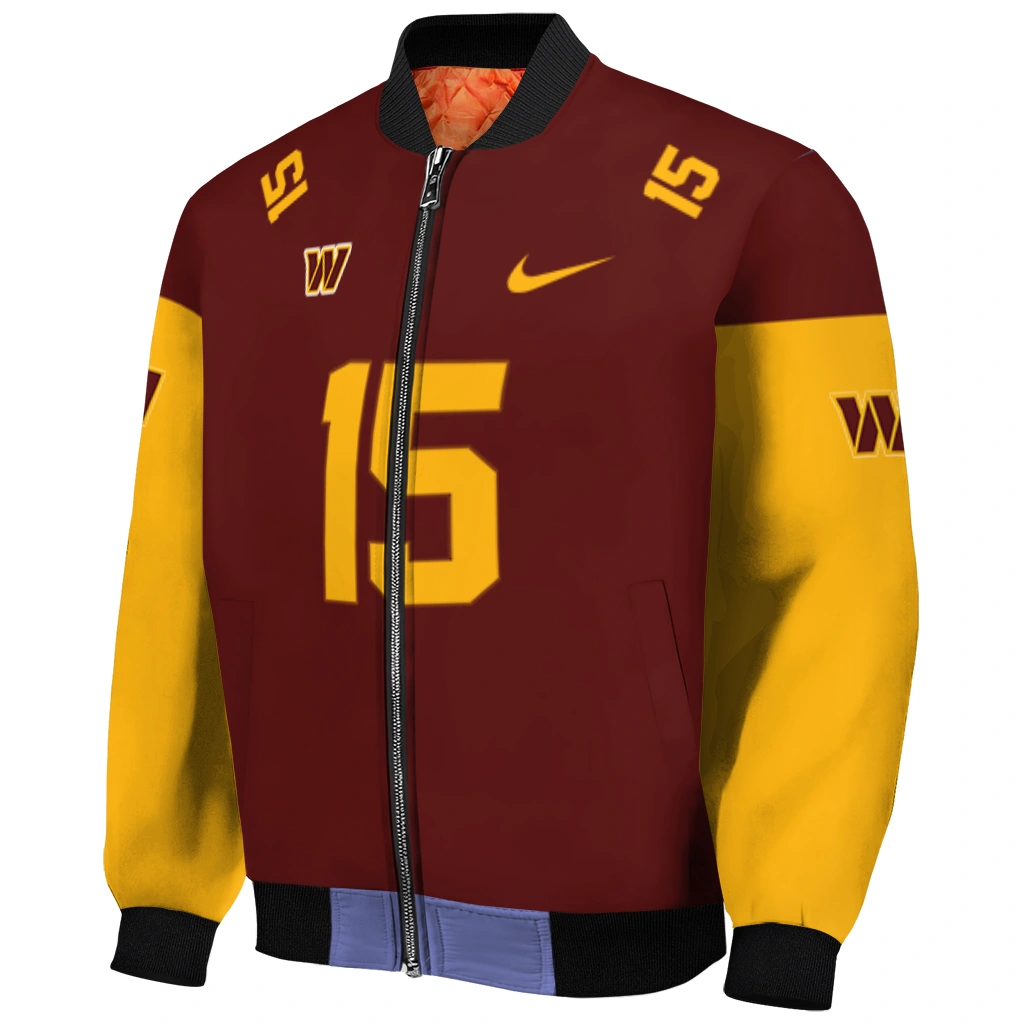 personalized washington commanders team patch burgundy bomber jacket fashion forward personalized washington commanders team patch burgundy bomber jacket fashion forward