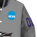 personalized washington huskies feral slash grey varsity jacket best selling