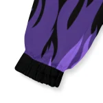 personalized washington huskies flame trim purple black windbreaker jacket best selling