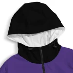 personalized washington huskies flame trim purple black windbreaker jacket best selling
