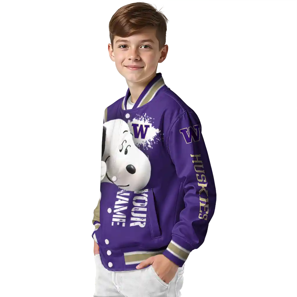 personalized washington huskies snoopy head purple varsity jacket trendy personalized washington huskies snoopy head purple varsity jacket trendy