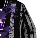 personalized washington huskies star stripes purple black varsity jacket best selling