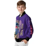 personalized washington huskies stitch laughing purple bomber jacket best selling