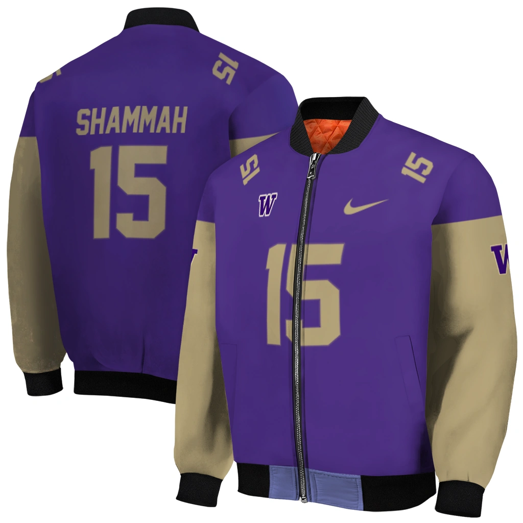 personalized washington huskies team patch purple bomber jacket best selling personalized washington huskies team patch purple bomber jacket best selling