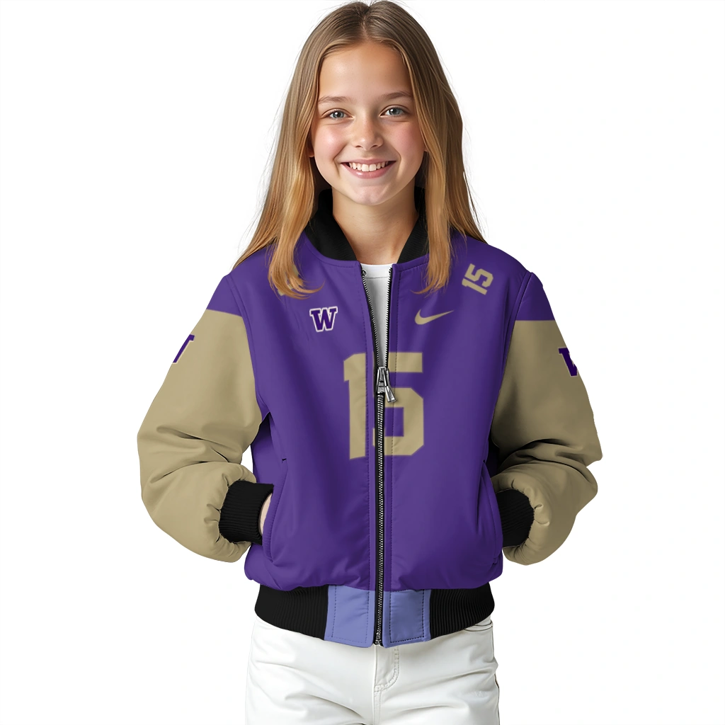 personalized washington huskies team patch purple bomber jacket top rated personalized washington huskies team patch purple bomber jacket top rated