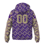 personalized washington huskies trellis mesh purple windbreaker jacket best selling