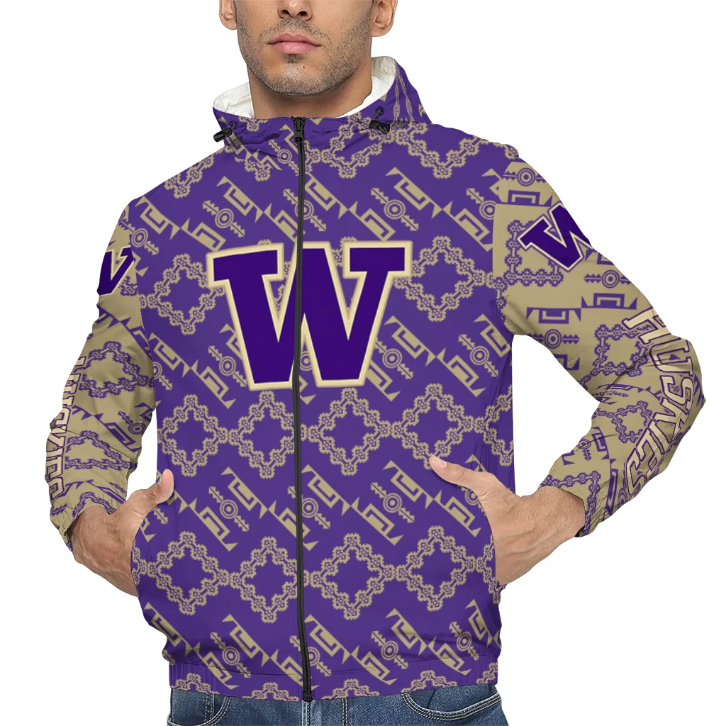 personalized washington huskies trellis mesh purple windbreaker jacket top rated personalized washington huskies trellis mesh purple windbreaker jacket top rated