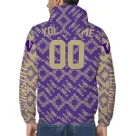 personalized washington huskies trellis mesh purple windbreaker jacket best selling