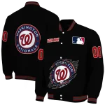 personalized washington nationals claw fragment black varsity jacket best selling