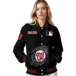 personalized washington nationals claw fragment black varsity jacket best selling