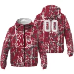 personalized washington state cougars brushstroke pattern crimson windbreaker jacket best selling