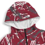 personalized washington state cougars brushstroke pattern crimson windbreaker jacket best selling