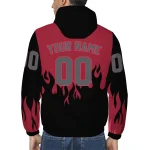 personalized washington state cougars flame trim crimson black windbreaker jacket best selling