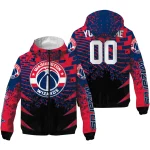personalized washington wizards brick motion blue black windbreaker jacket best selling