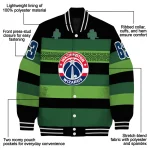 personalized washington wizards clover green lines green black varsity jacket best selling