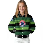 personalized washington wizards clover green lines green black varsity jacket best selling