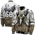 personalized washington wizards deer skull camouflage white varsity jacket best selling