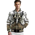 personalized washington wizards deer skull camouflage white varsity jacket best selling