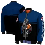 personalized washington wizards groot football blue black bomber jacket best selling