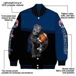 personalized washington wizards groot football blue black varsity jacket best selling