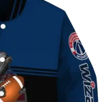 personalized washington wizards groot football blue black varsity jacket best selling