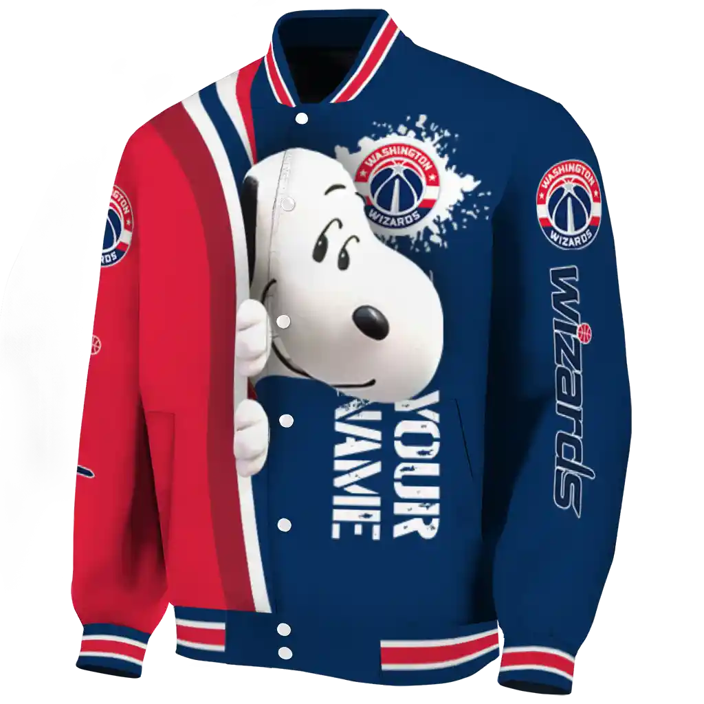 personalized washington wizards snoopy head blue varsity jacket best selling personalized washington wizards snoopy head blue varsity jacket best selling