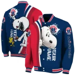 personalized washington wizards snoopy head blue varsity jacket best selling