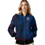 personalized washington wizards tribal deer art blue bomber jacket best selling