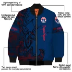 personalized washington wizards tribal deer art blue bomber jacket best selling