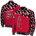 personalized western kentucky hilltoppers camouflage splash red varsity jacket best selling