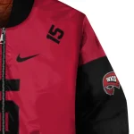 personalized western kentucky hilltoppers team patch red bomber jacket best selling