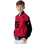 personalized western kentucky hilltoppers team patch red bomber jacket best selling