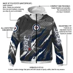 personalized winnipeg jets claw mesh blue gray windbreaker jacket best selling
