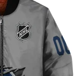 personalized winnipeg jets claw streak grey bomber jacket best selling
