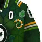 personalized winnipeg jets shamrock vortex green varsity jacket best selling