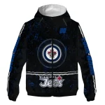 personalized winnipeg jets shards cluster blue windbreaker jacket best selling