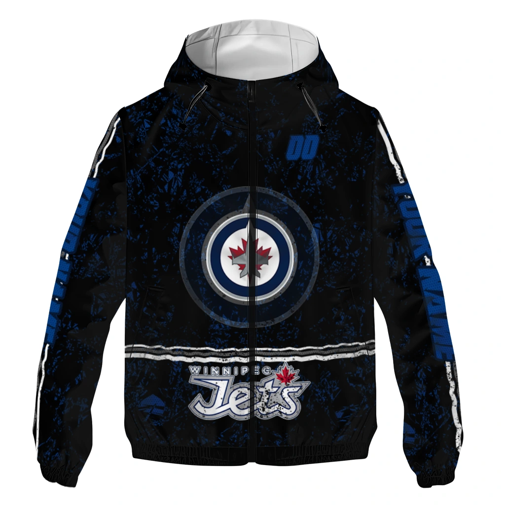 personalized winnipeg jets shards cluster blue windbreaker jacket best selling personalized winnipeg jets shards cluster blue windbreaker jacket best selling