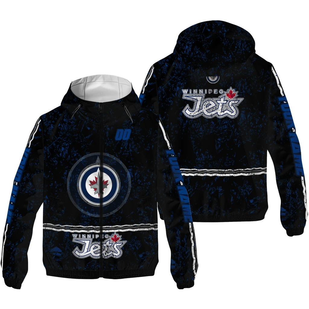 personalized winnipeg jets shards cluster blue windbreaker jacket high quality personalized winnipeg jets shards cluster blue windbreaker jacket high quality