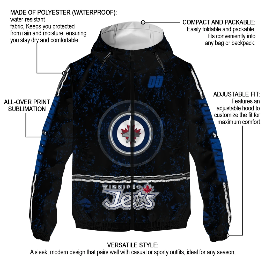 personalized winnipeg jets shards cluster blue windbreaker jacket new arrival personalized winnipeg jets shards cluster blue windbreaker jacket new arrival
