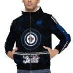 personalized winnipeg jets shards cluster blue windbreaker jacket best selling